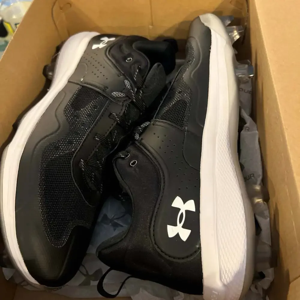 Under Armour Glyde Charged Molded Softball Cleat Women's‎ Black/White Size 11